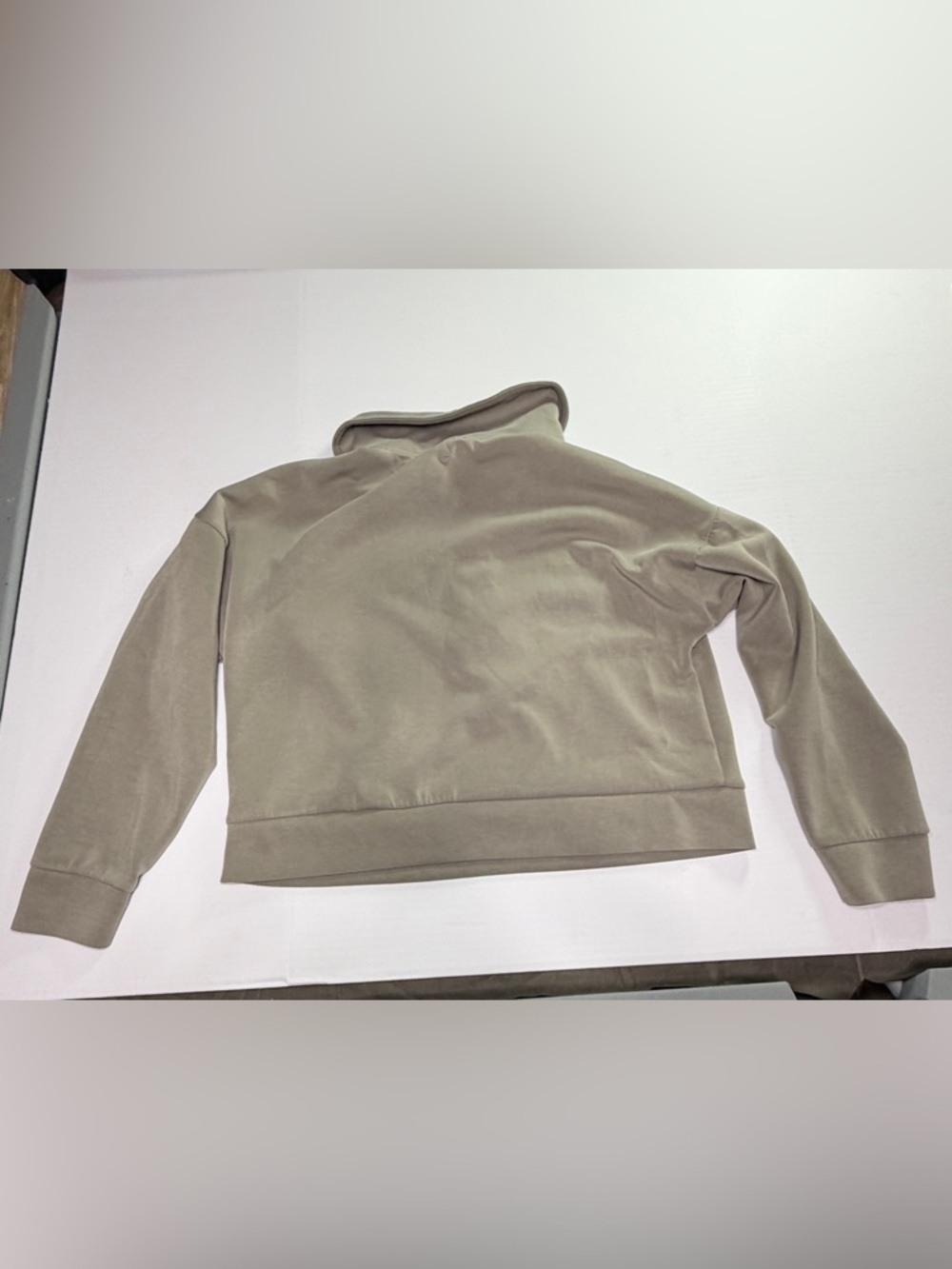 Avia Taupe Full-Zip scuba quarter zip pullover and joggers - Picture 6 of 13